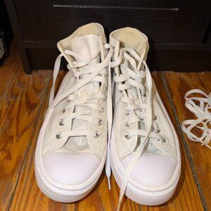 Converse Women's Chuck Taylor All Star Move Hi - White - Women's Size 9